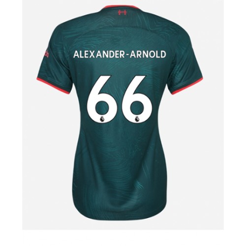 Liverpool Alexander-Arnold #66 Tredjedrakt Kvinner 2022-23 Kortermet Liverpool Alexander-Arnold #66 Tredjedrakt Kvinner 2022-23 Kortermet